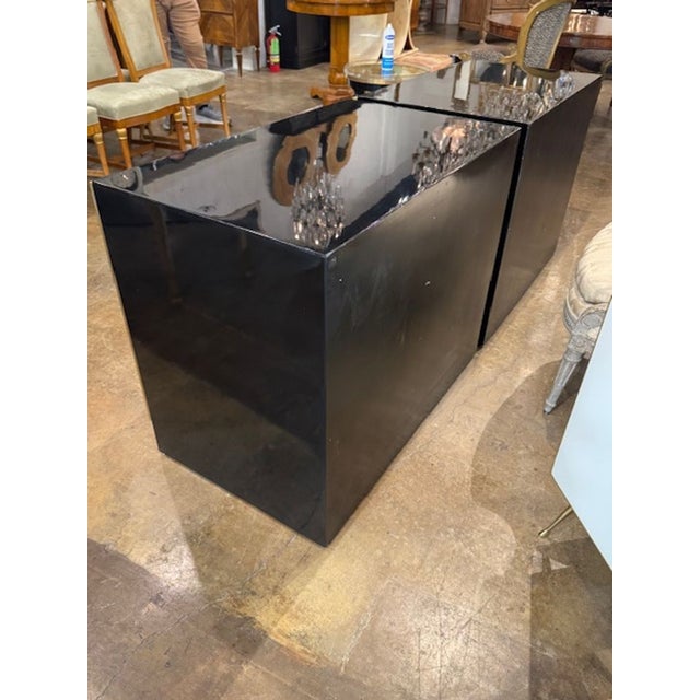 2000 - 2009 Pair of Pierre Cardin Manner Side Cabinets For Sale - Image 5 of 6