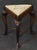 English English Triangular Stool With Cabriole Legs and a Needlepoint Seat For Sale - Image 3 of 8