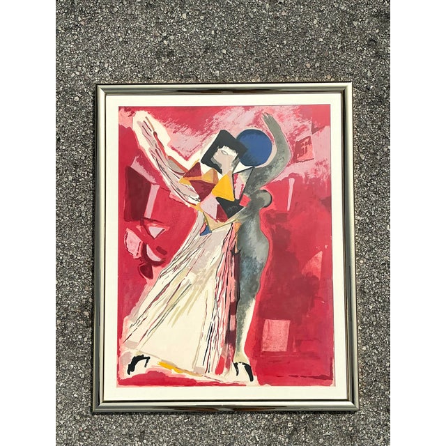 Red Vintage Metropolitan Opera “La Traviata” Lithograph For Sale - Image 8 of 12