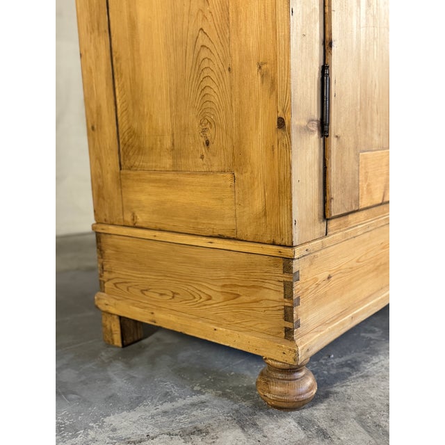 Dutch Knockdown Pine Wardrobe | Circa 1880 For Sale - Image 4 of 18