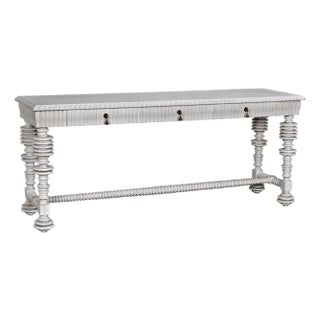 NOIR Portuguese Console, White Wash For Sale