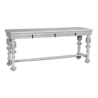 Portuguese Console, White Wash For Sale