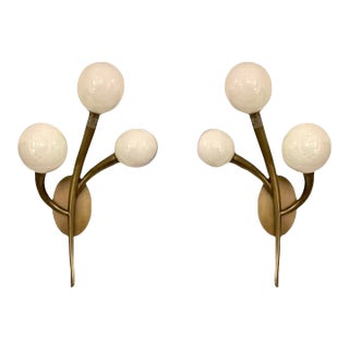 Revelation Modern Cornet Sconces Pair For Sale