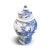 Asian Blue & White 21" Height Ginger Jar With Lid. It has our traditional design with Birds and Floral on it. This piece...