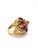 Bochic "Capri" Vintage Ruby & Diamond Ring Set In 18K Gold & Silver Natural Ruby 7.00 carats Natural Diamonds 2.00 carats...