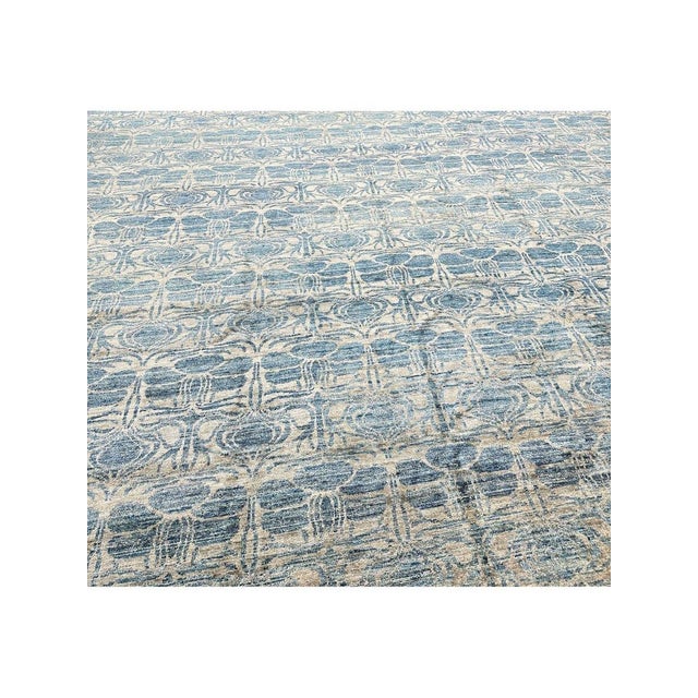 1990s Handwoven Modern Tribal Area Rug 12x18 For Sale - Image 5 of 10