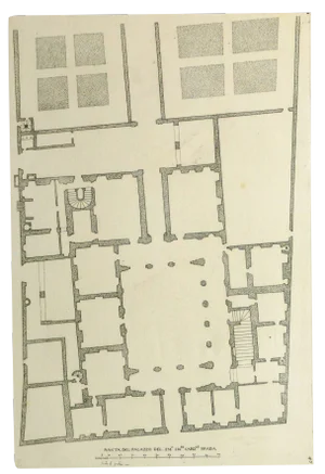 Giovanni Giacomo De Rossi, Antique Italian Engraving - Cardinal Spada Palace