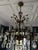 Vintage Chandelier-Absolutely Extraordinary Spanish Brass Chandelier With Faceted Crystals For Sale - Image 11 of 14