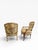 Pair of “His & Hers” French Provincial Bergère Chairs, 1960s For Sale - Image 9 of 15