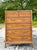 Mid-Century Modern Vintage Boho Henredon Campaign Tall Chest of Drawers For Sale - Image 3 of 7