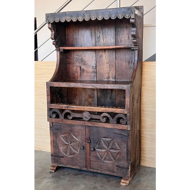 Baroque 19th Century Cupboard or Cabinet, Walnut, Castillian Influence, Spain, Restored For Sale - Image 3 of 18