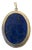 Vintage Lapis and Silver Pendant For Sale