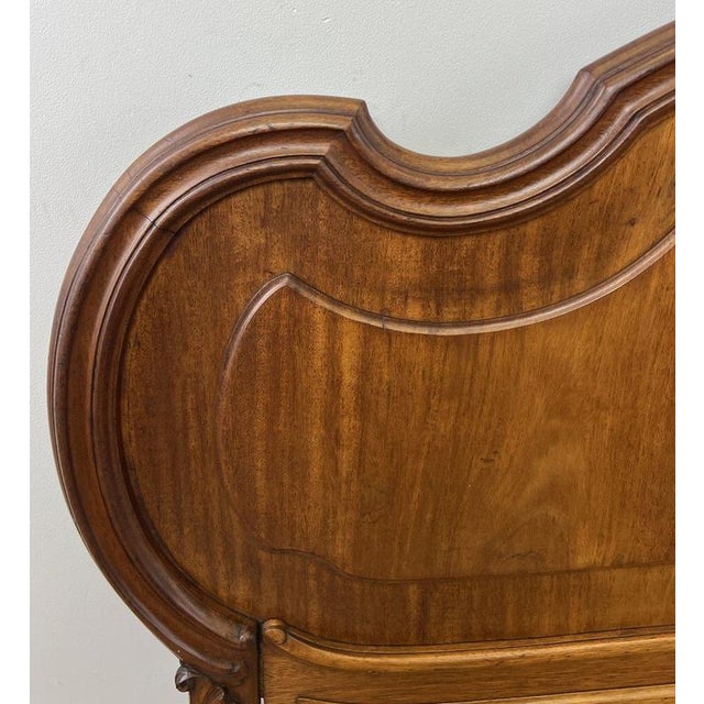 Antique French Walnut Double Bed Footboard For Sale - Image 4 of 9