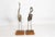 Silver Monumental Pair of Silvered Crane Sculptures on Wooden Plinth Bases | 20th Century For Sale - Image 8 of 13
