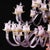Magnolia Chandelier in Murano Glass, 1950s For Sale - Image 3 of 9