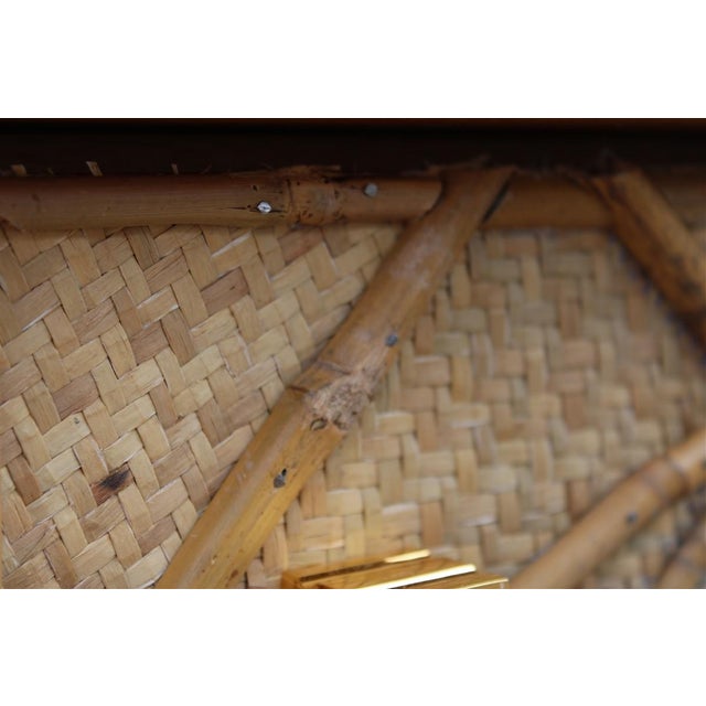 Large Vintage Low Bamboo Sideboard, Italy, 1970s For Sale - Image 16 of 18