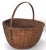 Fine Late 19th Century Antique American Hand Woven Ash Splint Hoop Handle Basket For Sale - Image 13 of 13