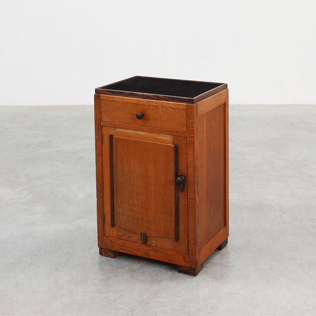 Amsterdam School Art Nouveau Nightstand, Netherlands, 1920s For Sale - Image 11 of 11
