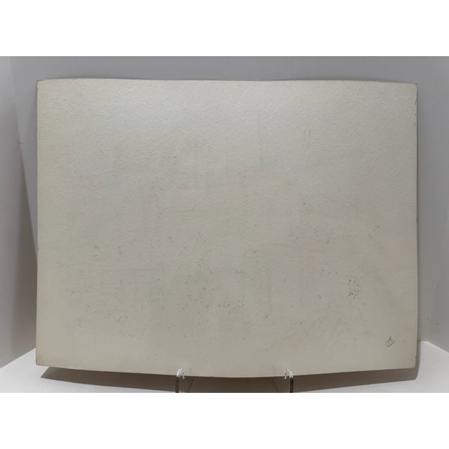 Henry Emil Salloch Original Watercolor on Paper Bridle Bit Ranch, Colorado. 1956. For Sale In Atlanta - Image 6 of 7