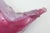 Vintage Murano Pink and Silver Foil Clam Shell Coiled Large Glass Bowl, Signed For Sale In Miami - Image 6 of 11