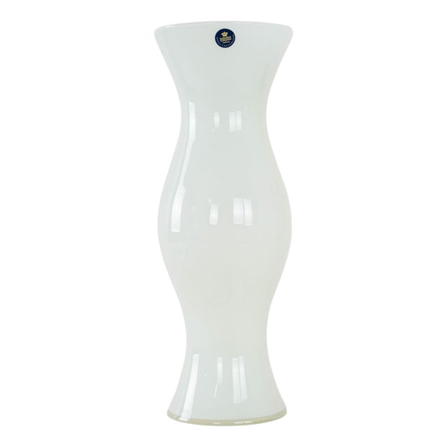 Vintage Danish Glass Vase by Michael Bang for Royal Copenhagen, 1970s For Sale