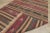 1950s Turkish Southwestern Red Striped Hand Knotted Cicim Kilim Rug For Sale In Sacramento - Image 6 of 13