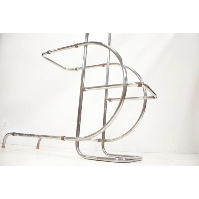 Tubular Chrome Flower Stand or Etagere by Hynek Gottwald, 1940s For Sale - Image 9 of 12