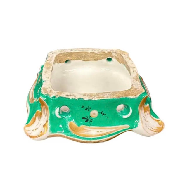 Green Russian Imperial Porcelain Teapot With Stove Night Light For Sale - Image 8 of 16