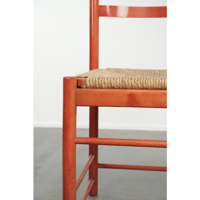 Wood Vintage Wooden Chair with Woven Cane Seat, 1970s For Sale - Image 7 of 12