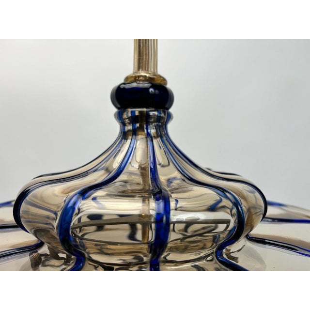 Glass Vintage Blown Glass Chandelier by Vittorio Zecchin, 1920s For Sale - Image 7 of 13