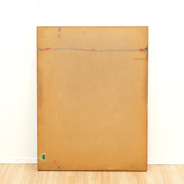 Large Teak Mid Century Panel Wall Mirror by Clark Eaton For Sale - Image 11 of 11