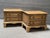 A striking pair of handcrafted nightstands featuring exceptionally detailed carved decoration throughout. Each stand is...