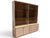 Mid-Century Modern Vintage Modular Glass Wall Bookcase, 1970s For Sale - Image 3 of 14