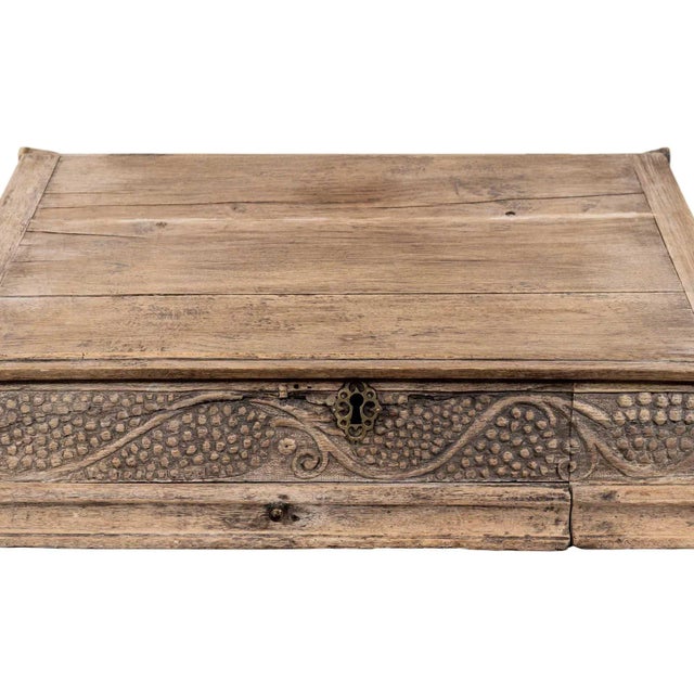 Antique Wooden Desk Organizer For Sale - Image 4 of 5