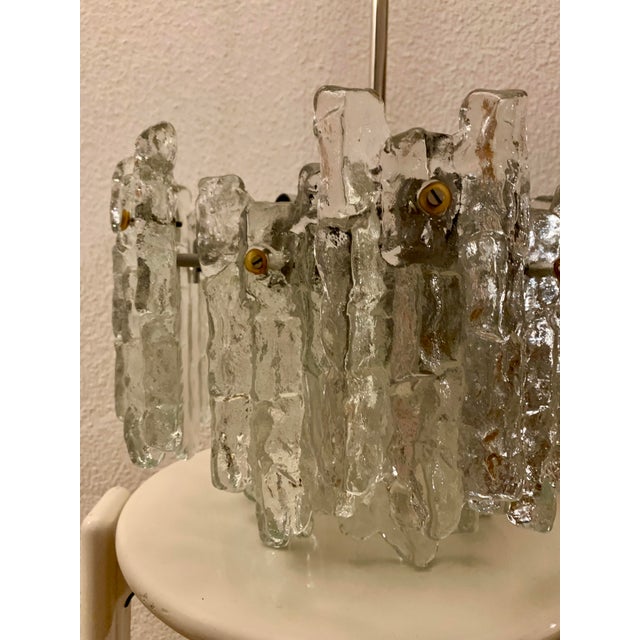 Mid-Century Frosted Glass Pendant by J. T. Kalmar, 1960s For Sale - Image 16 of 18