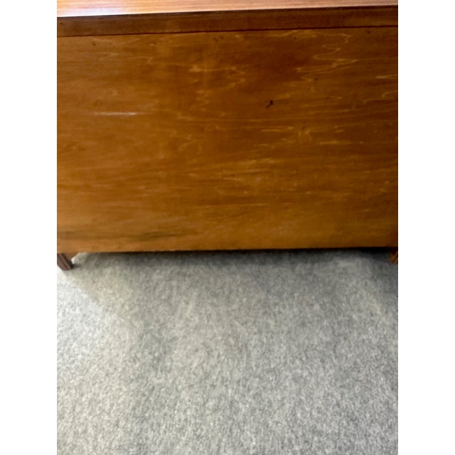 Brown 1960s 4 Drawer & Single Door Solid Wood Dresser For Sale - Image 8 of 12