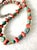 Native American Vintage Native American Turquoise and Coral Beaded Necklace With Sterling Silver Clasp For Sale - Image 3 of 4