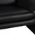 Black Atlanta 2-Seater Sofa and Armchair in Black Leather from Lauuser, Set of 2 For Sale - Image 8 of 18