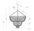 Traditional AERIN for Visual Comfort Signature Jacqueline Two-Tier Chandelier in Burnished Silver Leaf with Clear Glass For Sale - Image 3 of 3