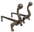 Bronze Early 20th Century Pair Arts and Crafts Andirons For Sale - Image 8 of 12