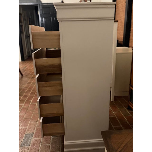 Transitional Tall 5-Drawer Chest For Sale - Image 3 of 7