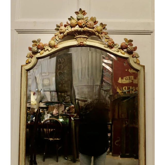 Carved and Painted Console Mirror and Shelf, 1890s, Set of 2 For Sale - Image 6 of 8