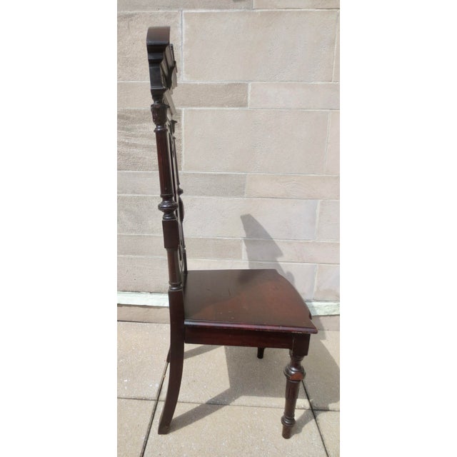Ecclesiastical Chair Walnut Renaissance Revival Circa 1870s For Sale - Image 10 of 13