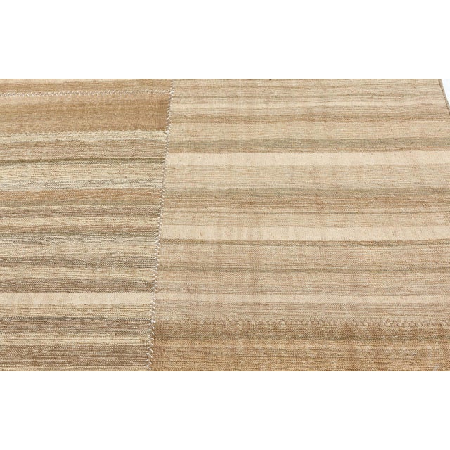 Modern Turkish Kilim Rug by Doris Leslie Blau Size: 18'0" × 22'5" (548 × 683 cm) This stunning modern Turkish kilim rug is...