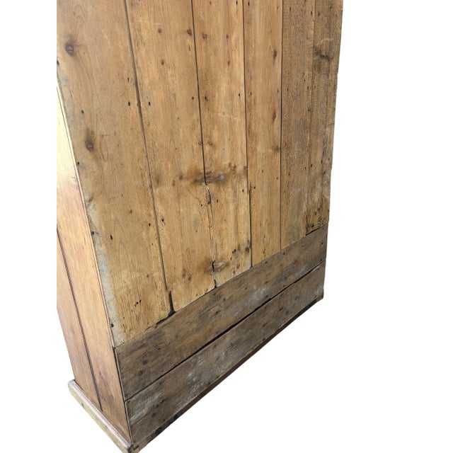 Chestnut Antique Pine Welsh Hutch/Cabinet With Shelves (Welsh Dresser) For Sale - Image 8 of 8