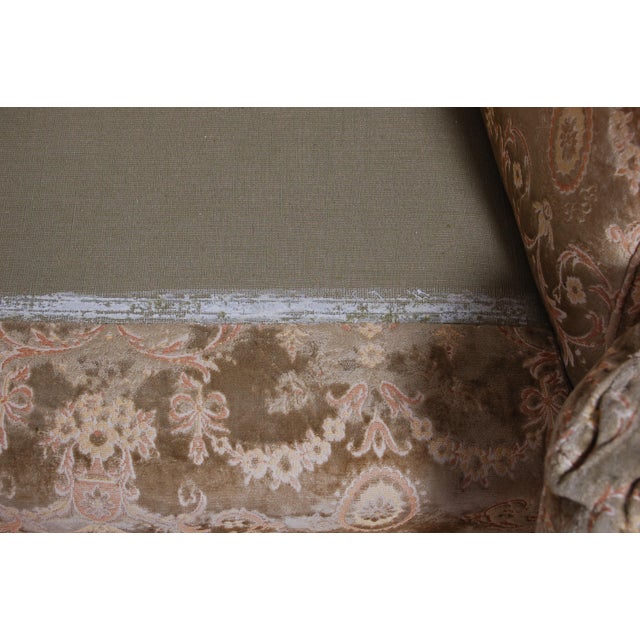 Set of Armchairs in Damask Fabric, 1950s For Sale - Image 10 of 15