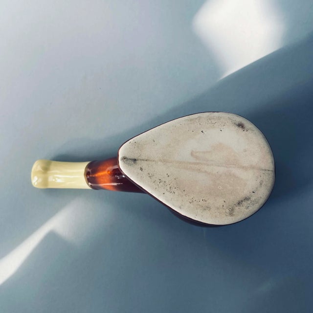 Brown Vintage Mid-Century Modern Swank Oversize Ceramic Pipe Ashtray For Sale - Image 8 of 13