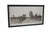 Late 19th century black and white panoramic etching by Edward Loyal Field. Broad fall / winter landscape of a dirt road...