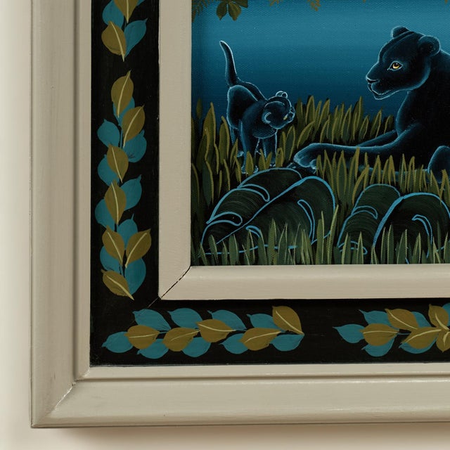 Pair of Jungle Paintings With Animals by Ruth Schindler For Sale - Image 17 of 18