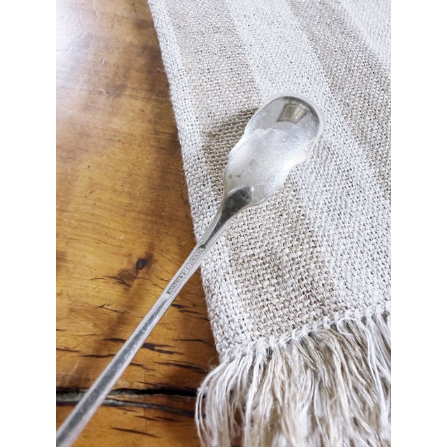 1910s Antique Silver Plated Horseradish Spoon From the Parker House Hotel Boston For Sale - Image 5 of 6